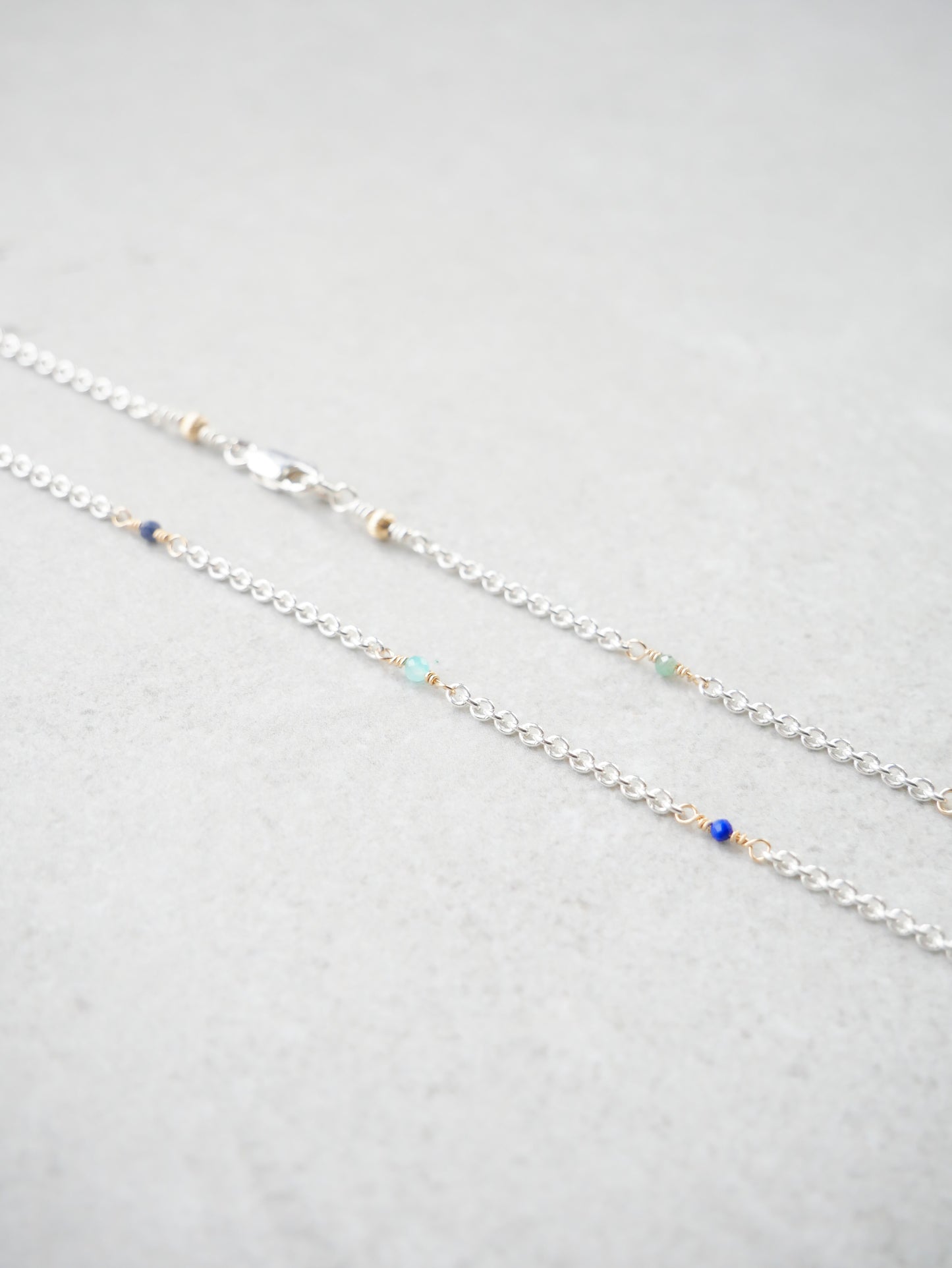 NECKLACE – Emerald, sapphire, tourmaline & amazonite