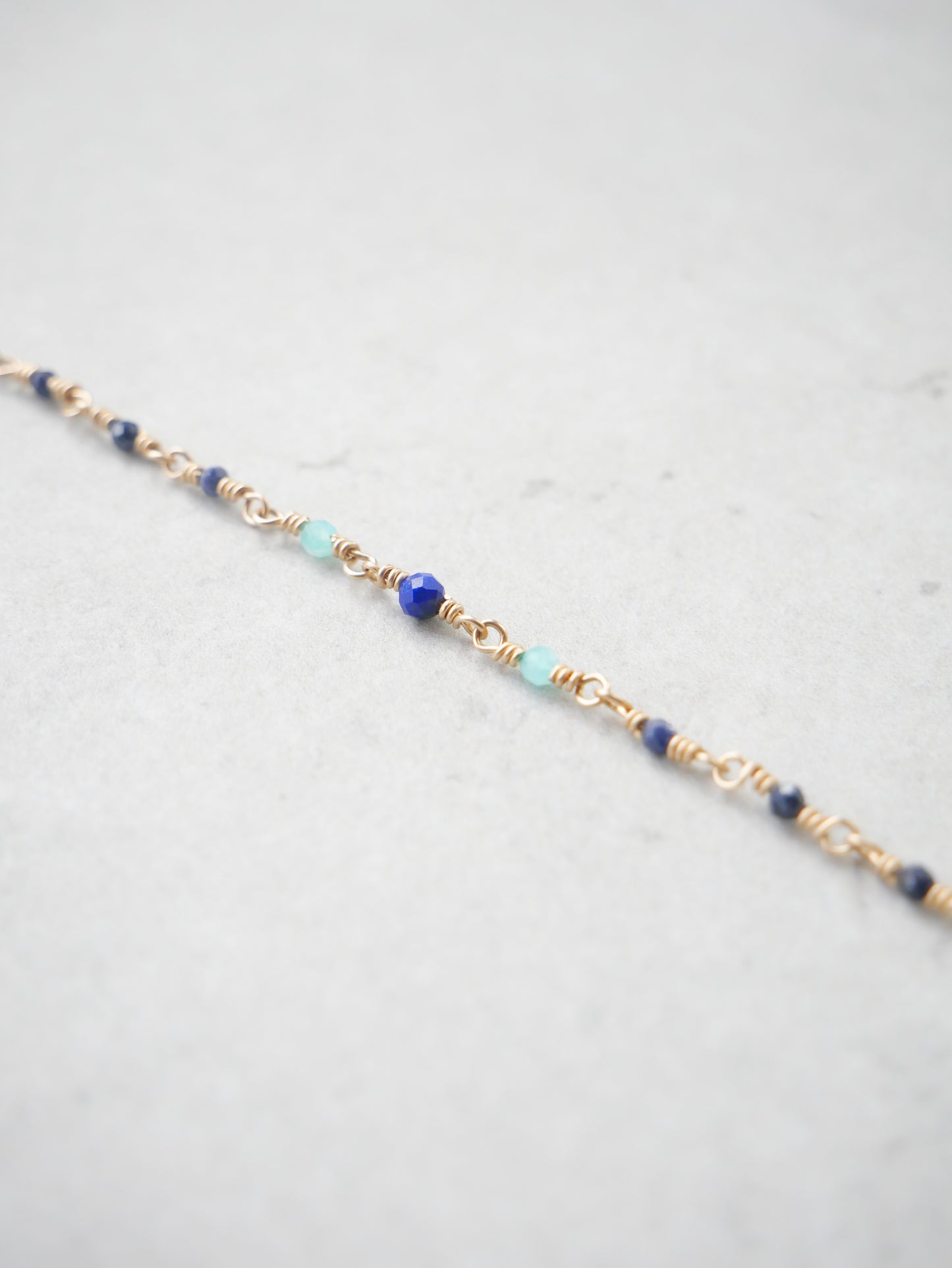 MOONSTRUCK BRACELET – Lapis lazuli, sapphire & amazonite