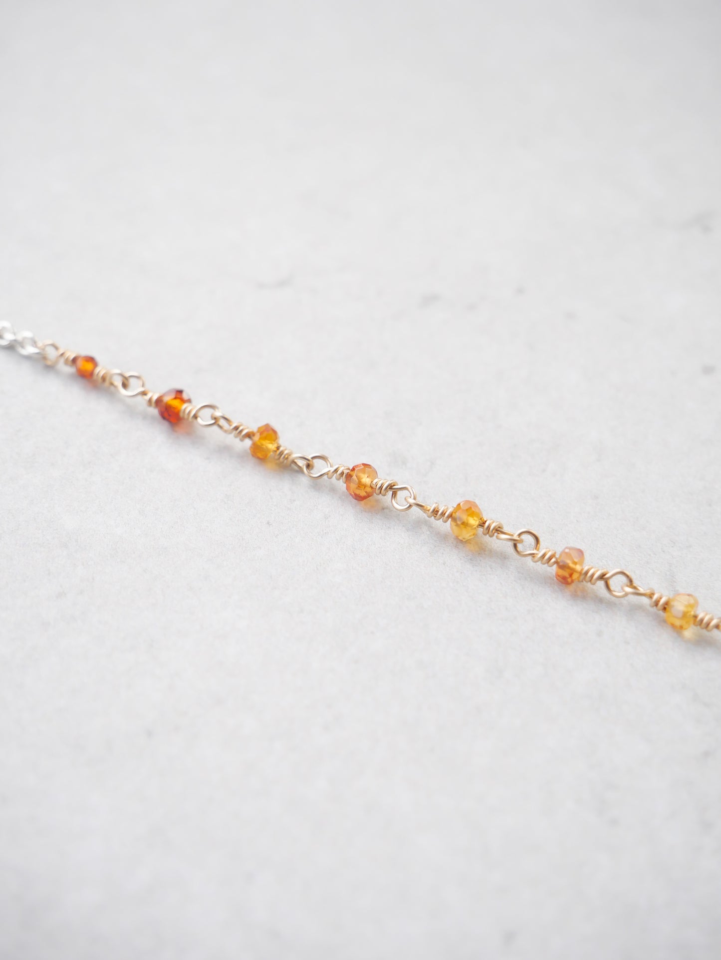 MORNINGS OF GOLD BRACELET – Citrine & garnet