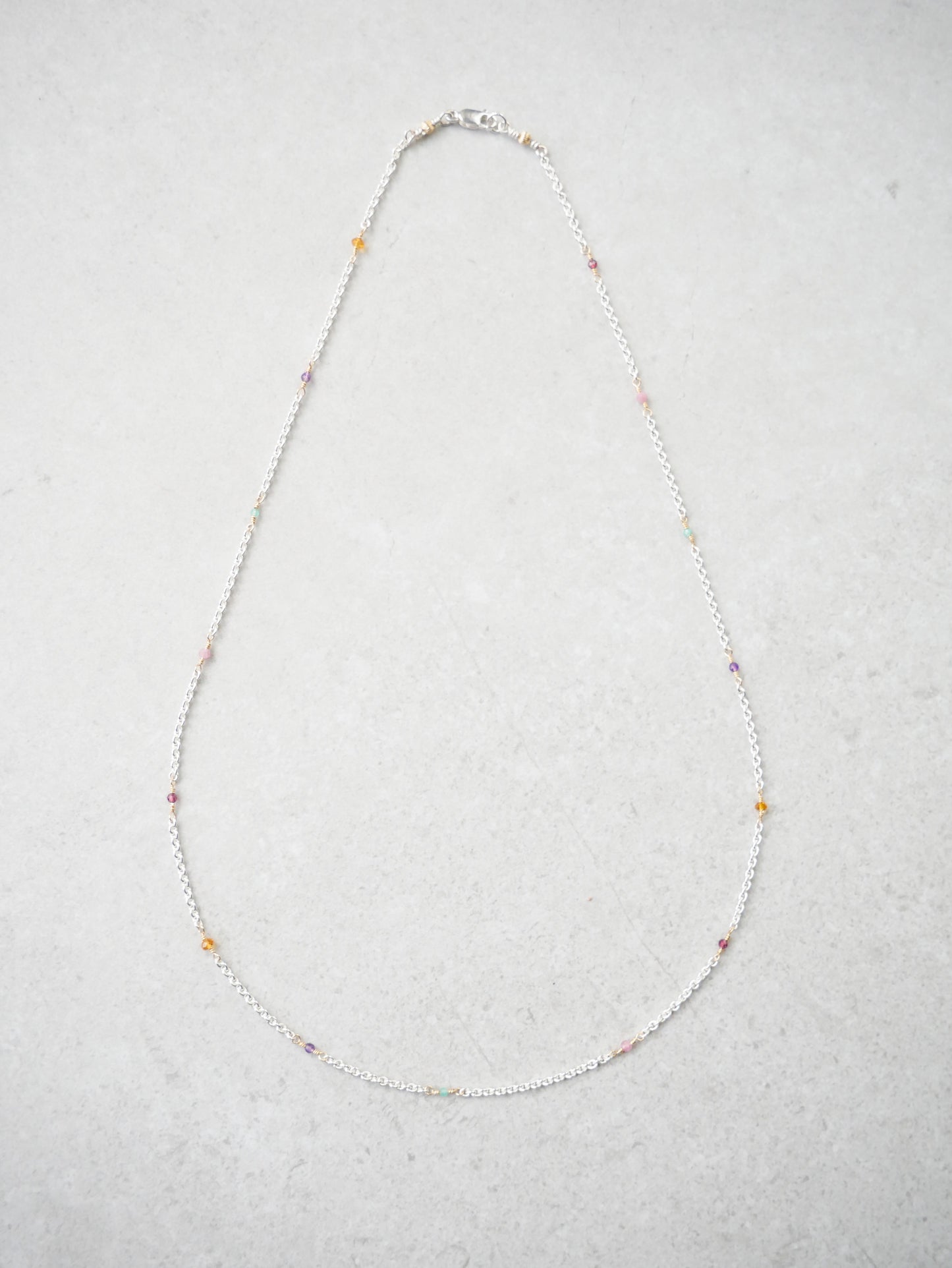 FESTIVAL NECKLACE – Citrine, garnet, pink tourmaline, amethyst & emerald