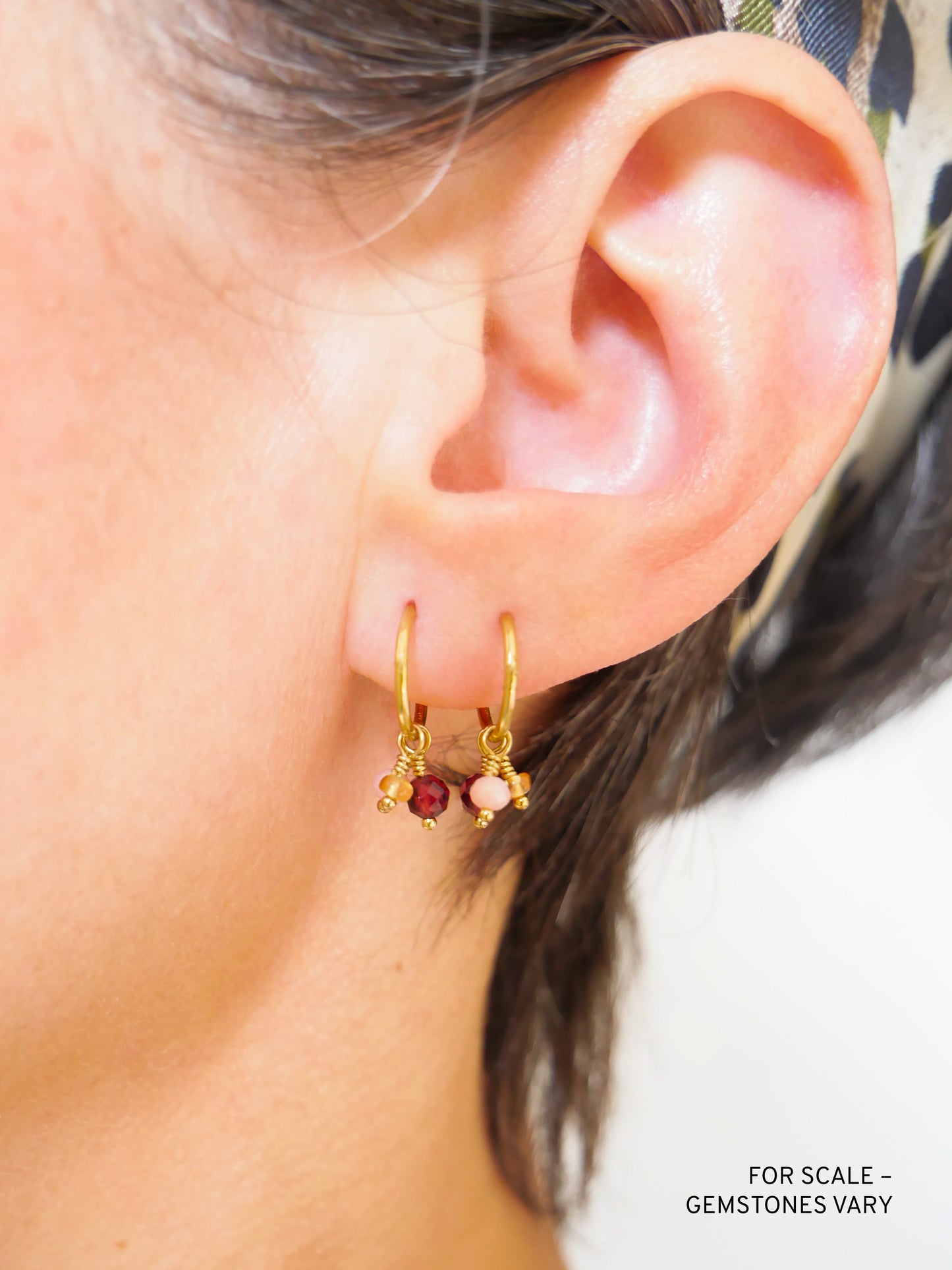 FIREFLY EARRINGS gold – sapphire, citrine