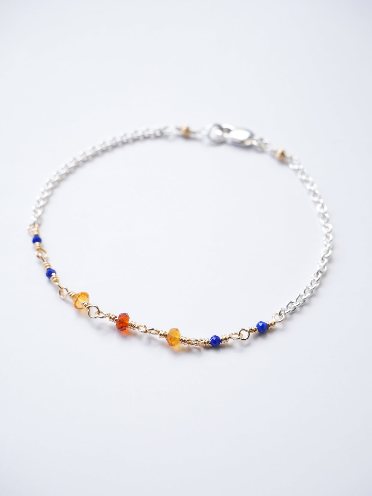 GOLDEN HOUR BRACELET– Citrine & lapis lazuli