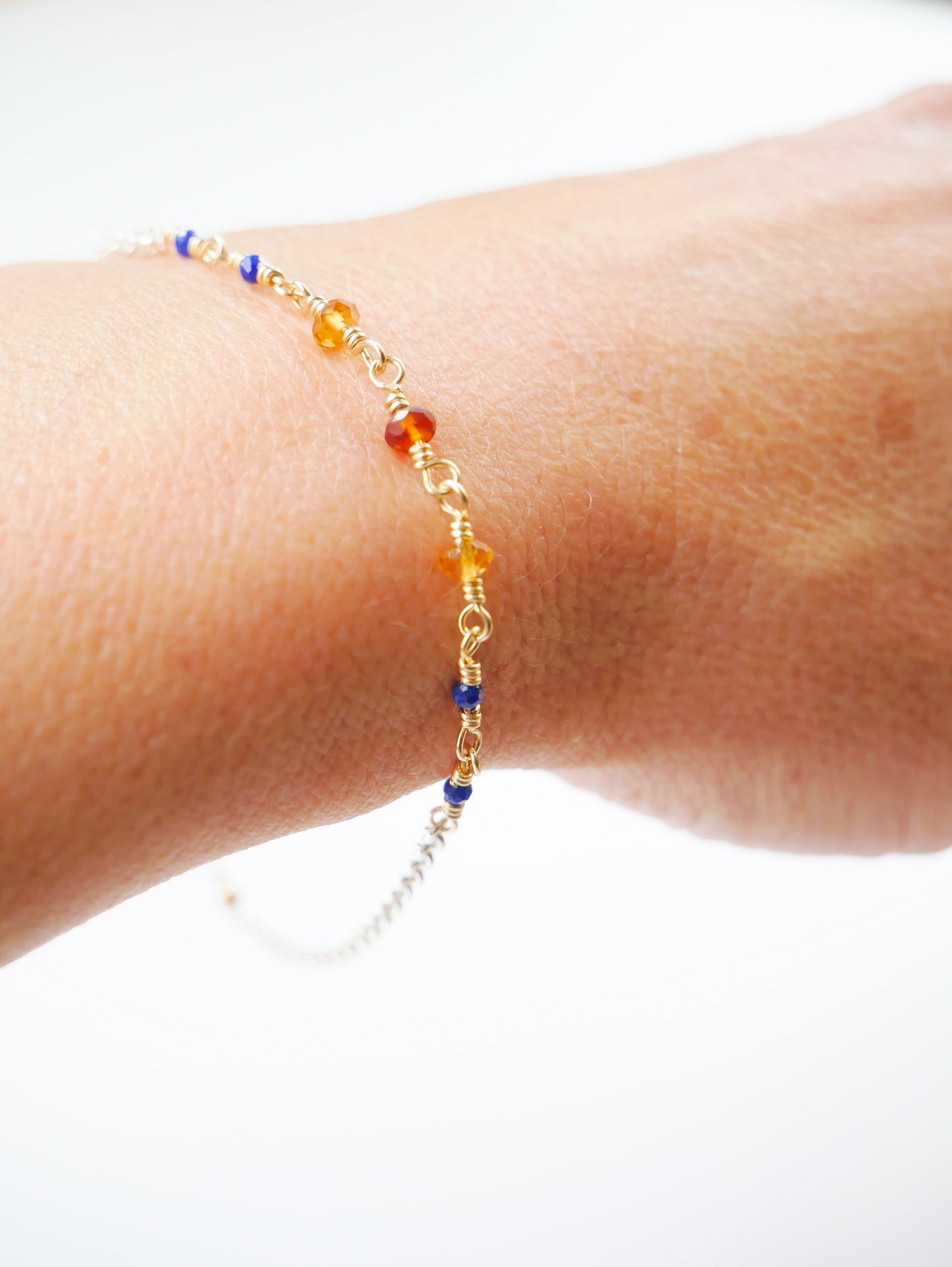 GOLDEN HOUR BRACELET– Citrine & lapis lazuli