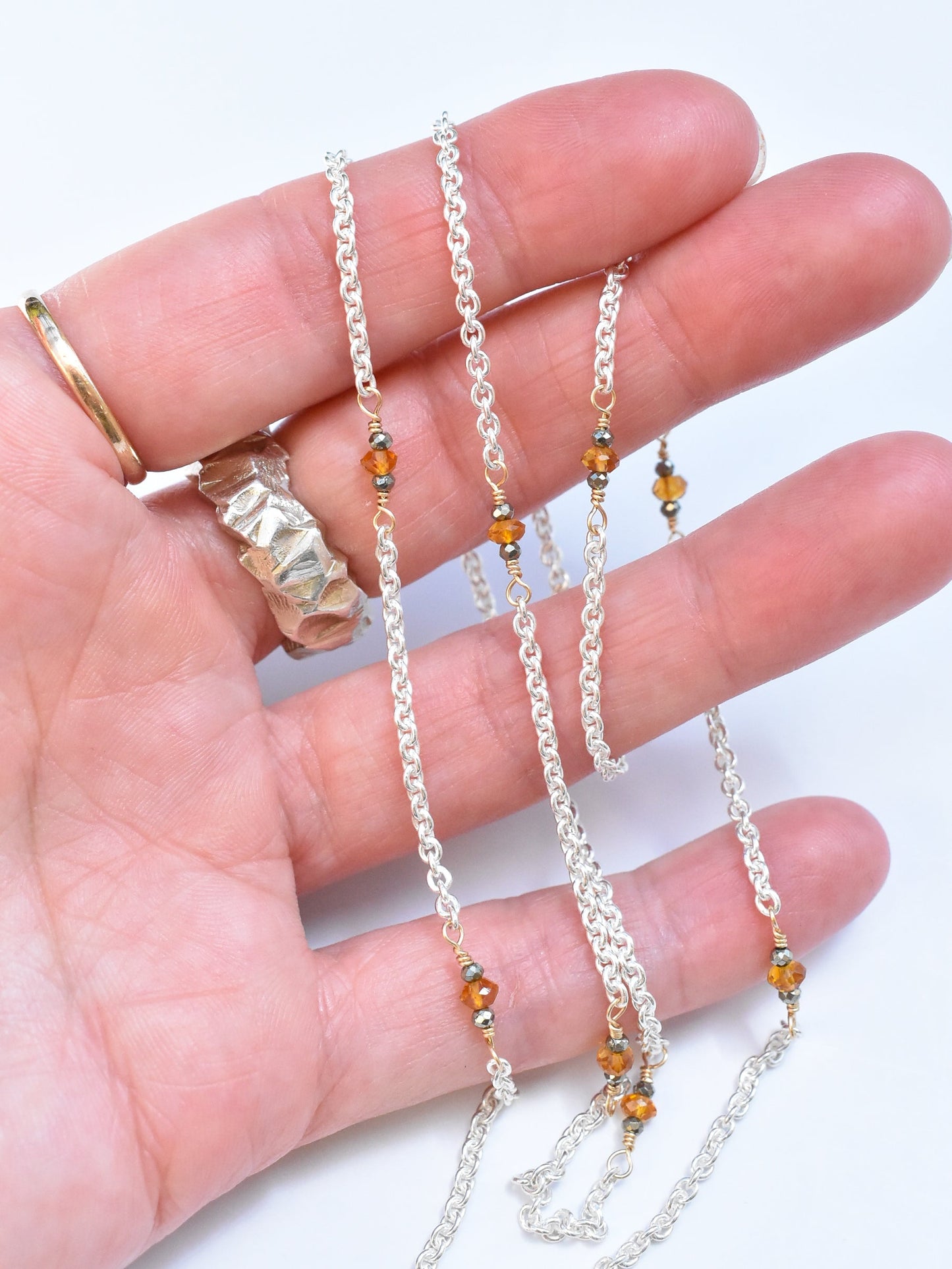 GOLDEN HOUR NECKLACE – citrine & pyrite